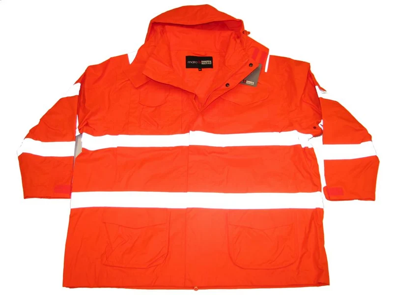 BigTiger Regenjacke Herren Übergröße 3XL-4XL, Gelb, Orange