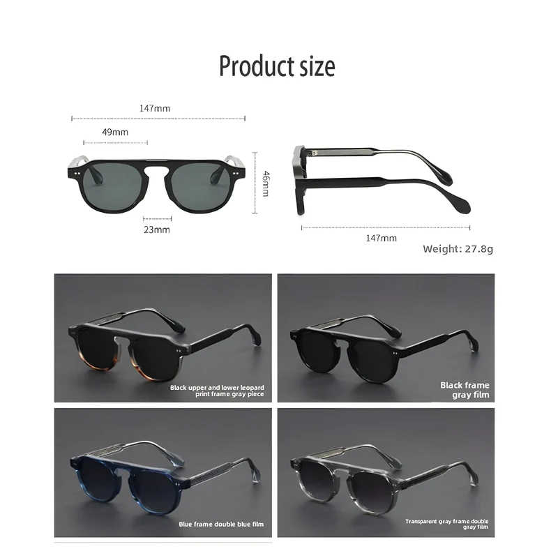 Retro Vintage Herren Sonnenbrille