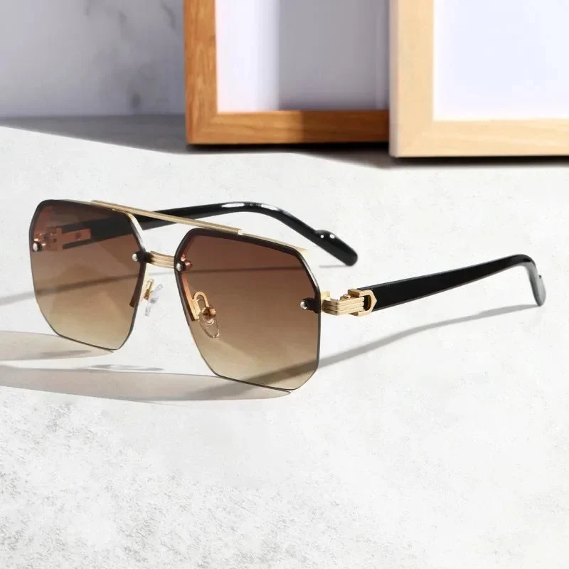 Geometrische Herren Sonnenbrille