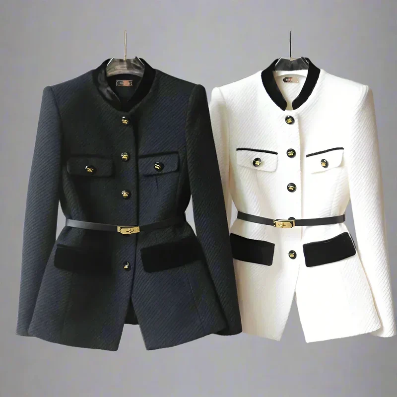 Eleganter Damen Wollmantel klassisch