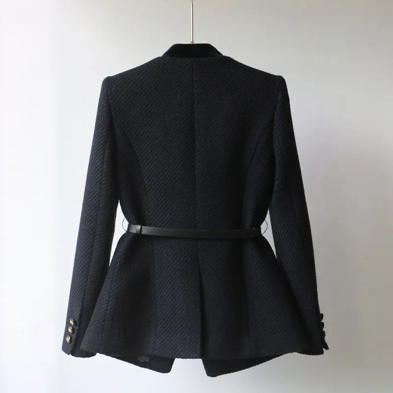 Eleganter Damen Wollmantel klassisch