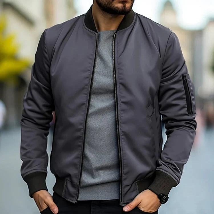 Stylische Herren Bomberjacke - Leichtes Design