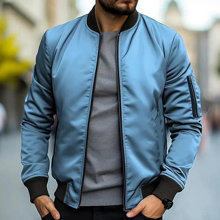 Stylische Herren Bomberjacke - Leichtes Design