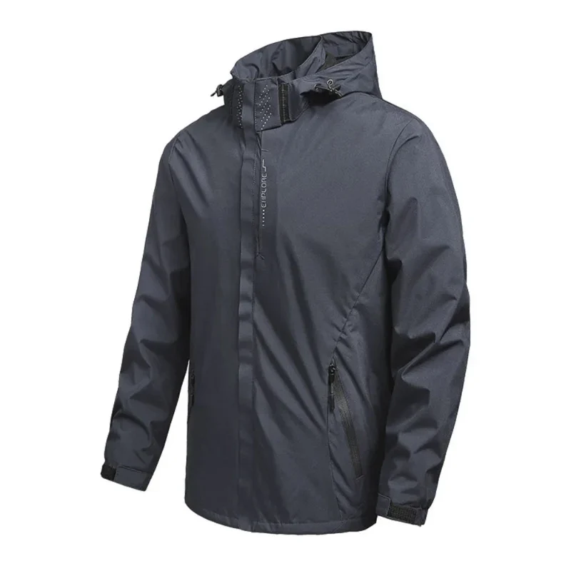 Herren Outdoor Hardshell Regenjacke Wasserdicht Atmungsaktiv
