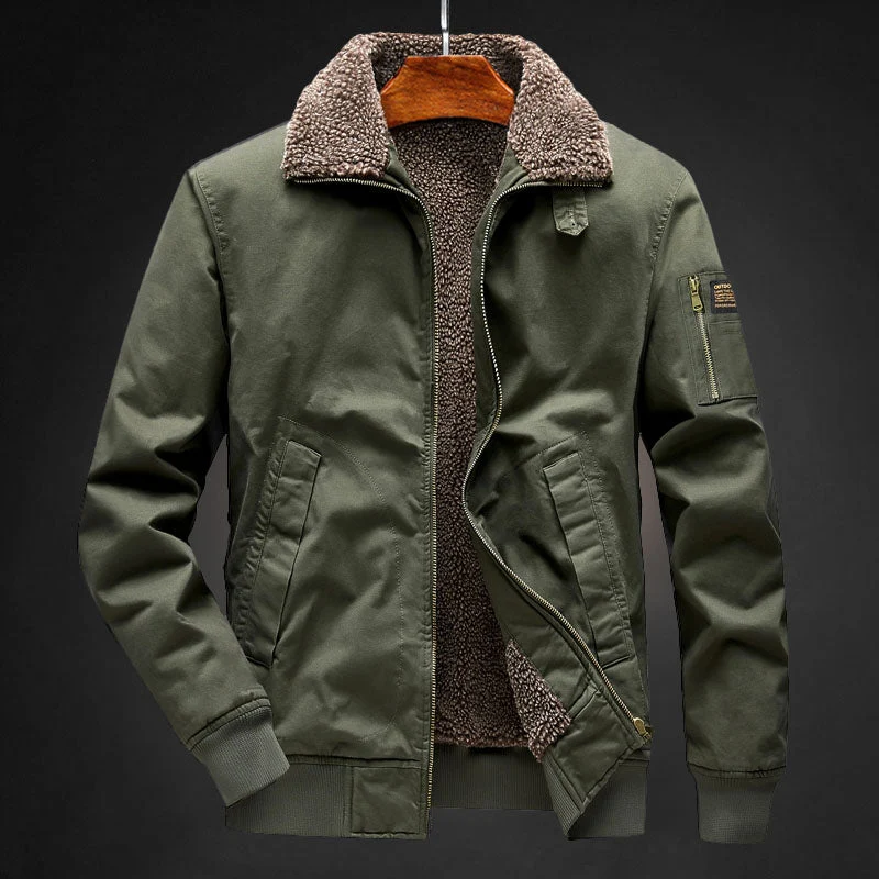 Warme Winter-Fleecejacke für Herren gefüttert