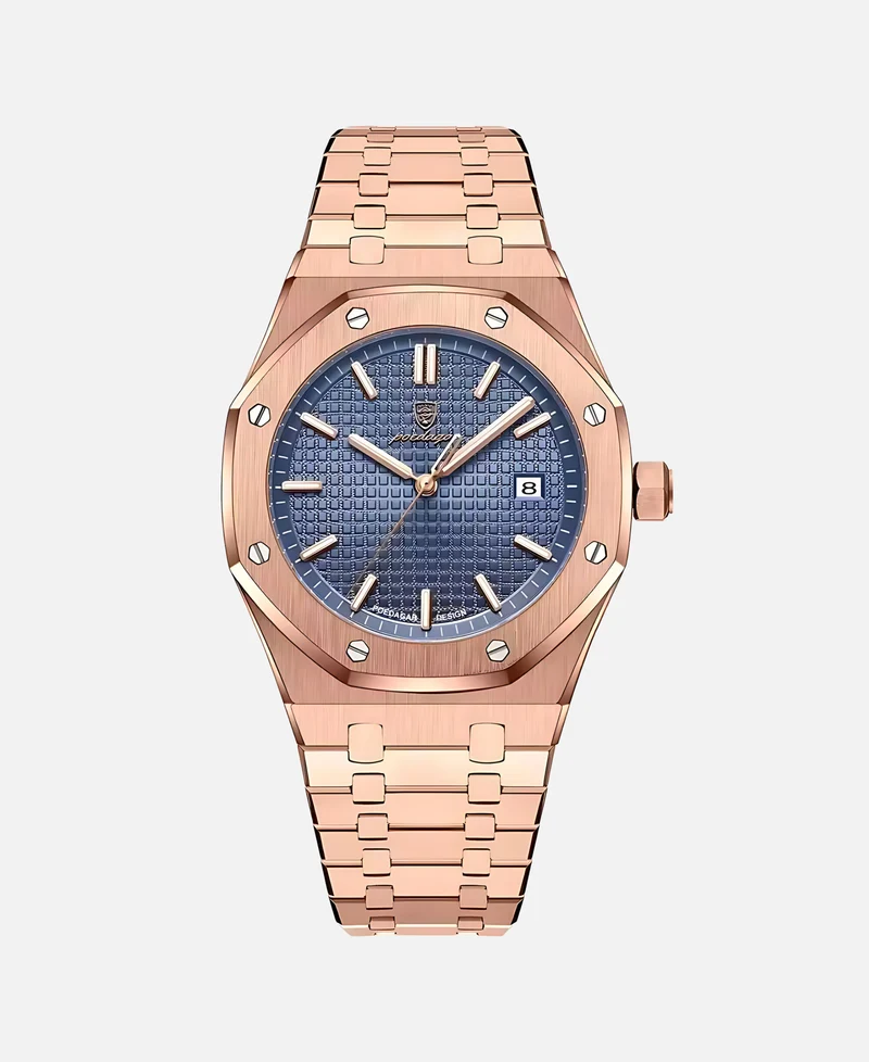 Elegante Herren Armbanduhr 41mm mit Edelstahlgehäuse