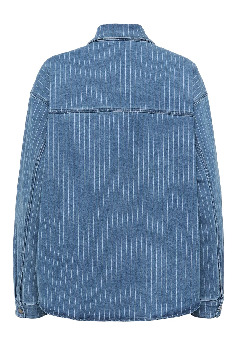 Denimhemd KAreece | Medium Blue Pinstripes