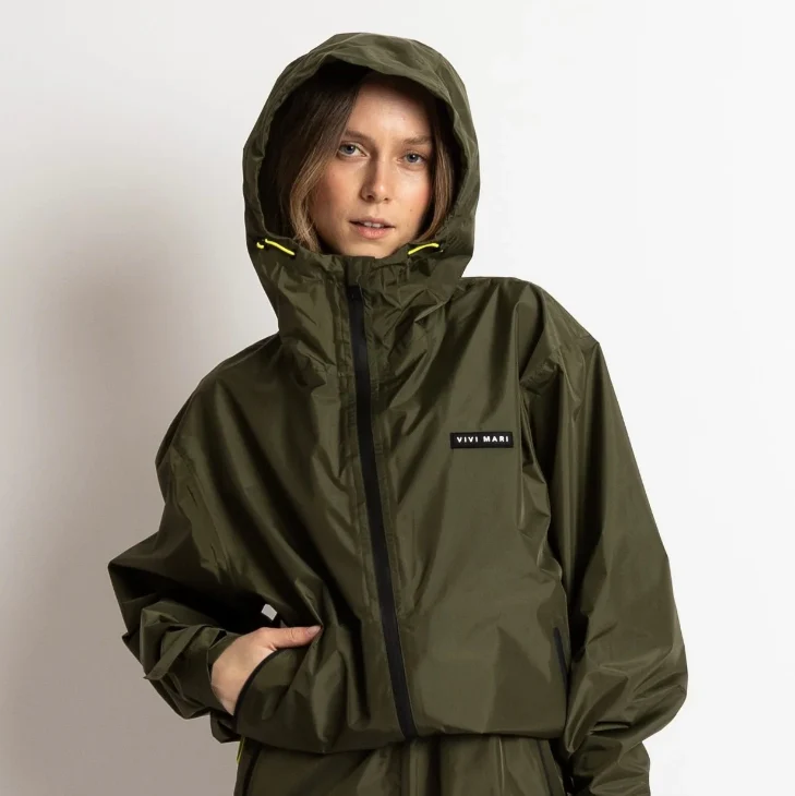 Regen-Jacke Uni | olive