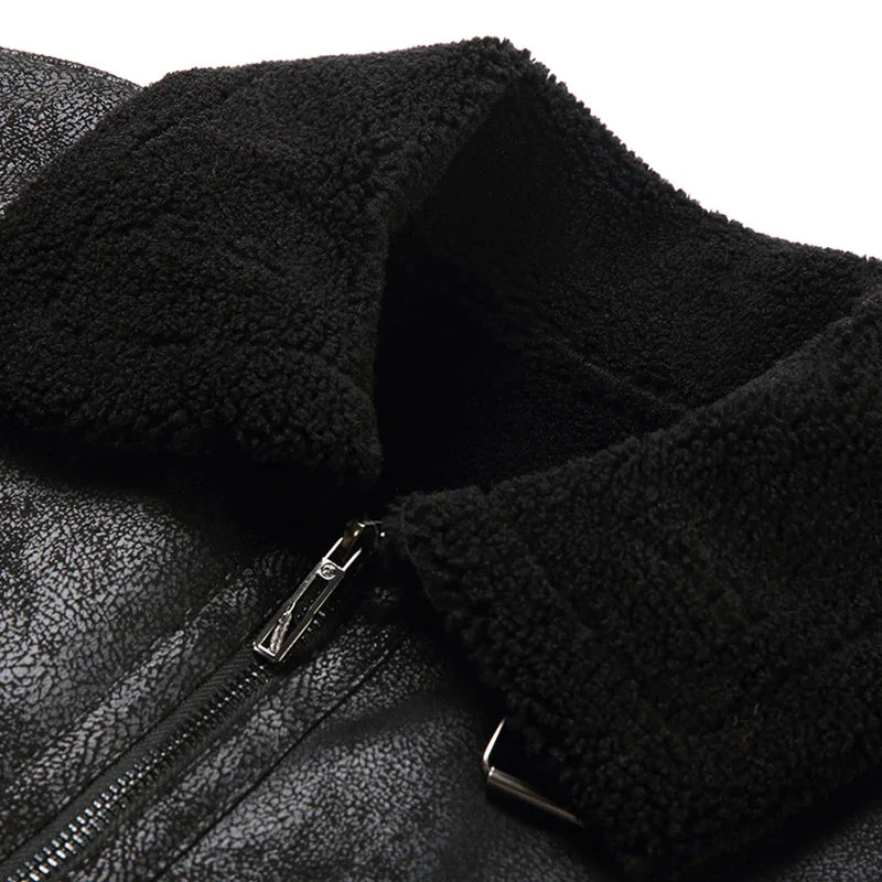 Elegante Herren Lederjacke im Vintage-Stil