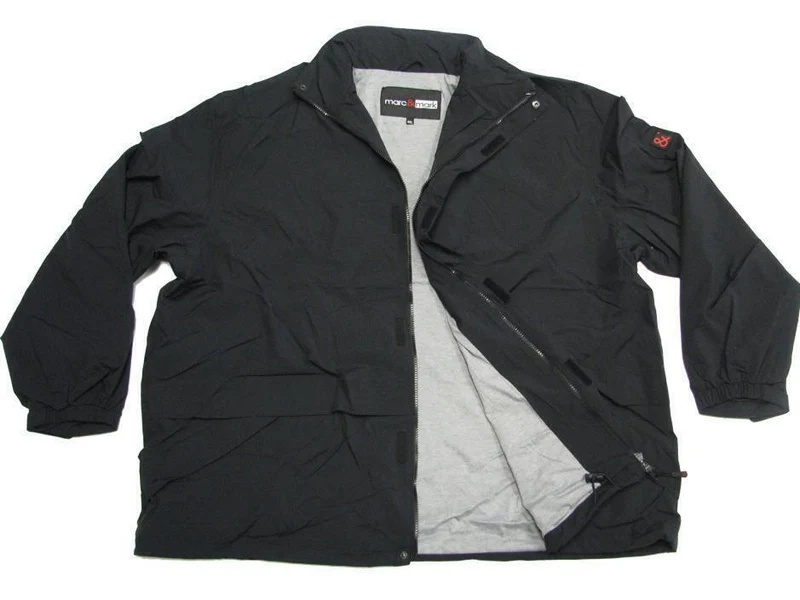 BigTiger Regenjacke Herren Übergröße 3XL-12XL Schwarz Blau gefüttert