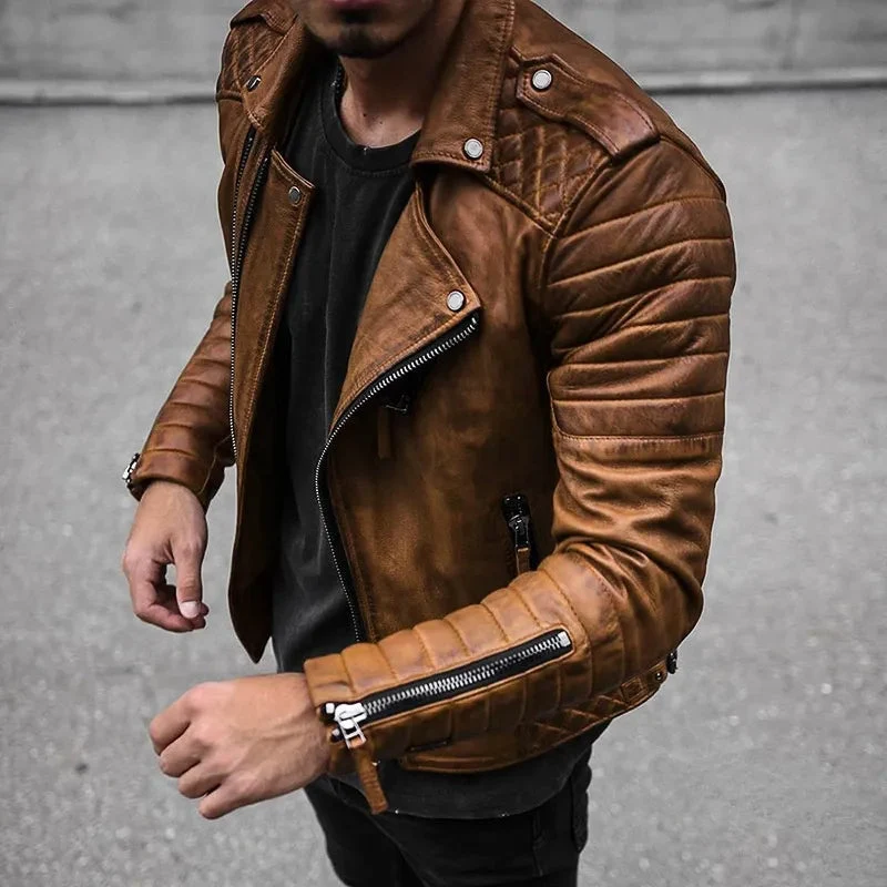 Hochwertige Herren-Lederjacke für Männer