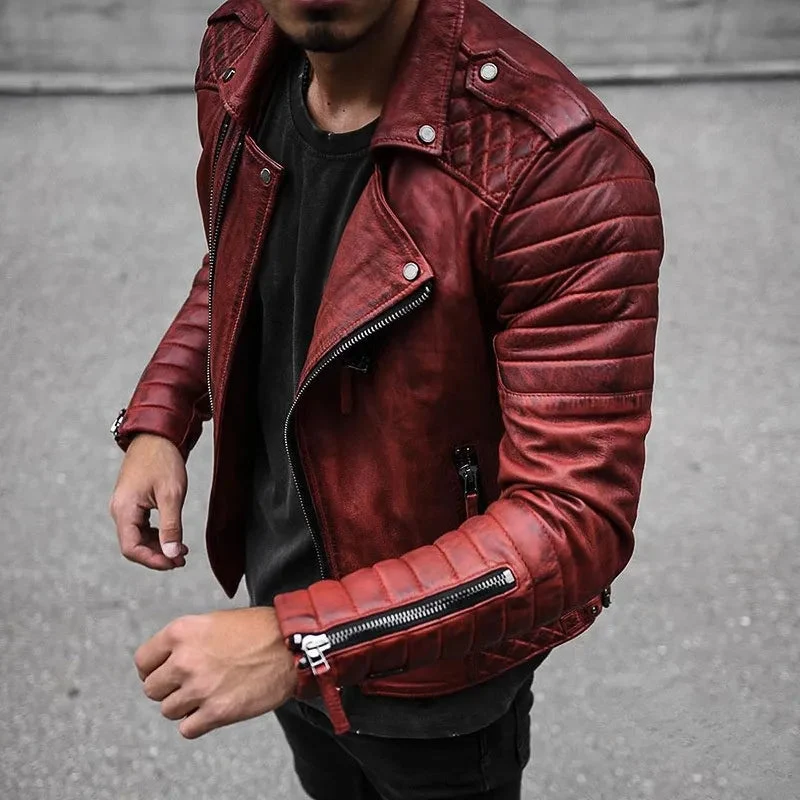 Hochwertige Herren-Lederjacke für Männer