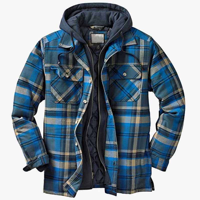 Elegante karierte Herbst Jacke für Herren