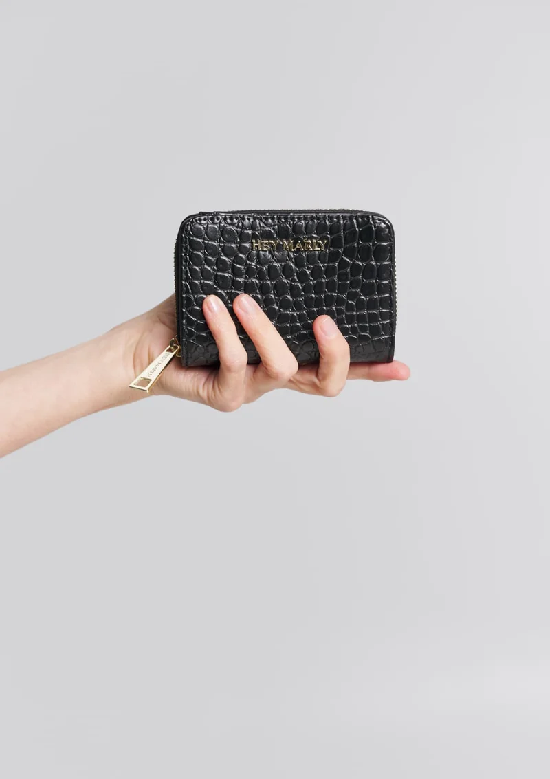 Sleek Petite Croco - Black