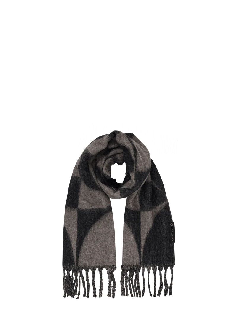 Iconic Scarf - Black-Anthracite