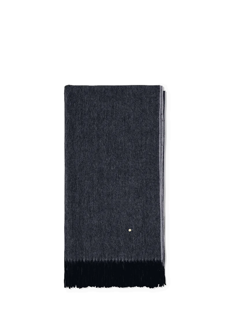 Classic Scarf - Black-Greige