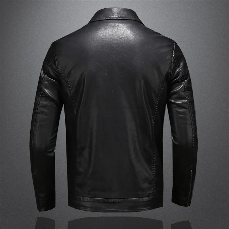 Stylische Herren Lederjacke