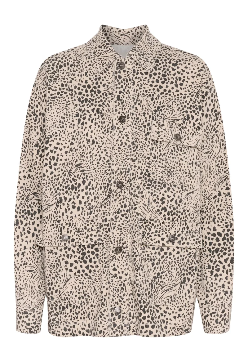 Denimjacke KAlisa | Abstract Leopard