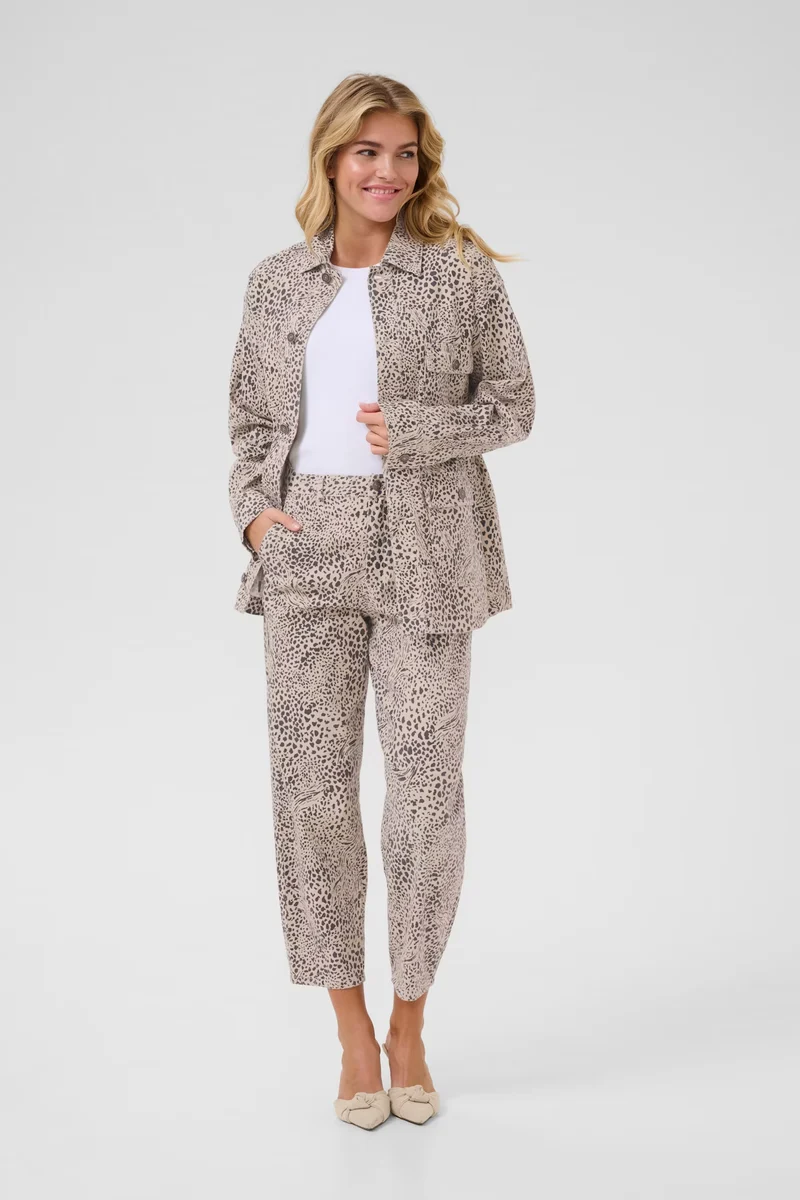 Denimjacke KAlisa | Abstract Leopard