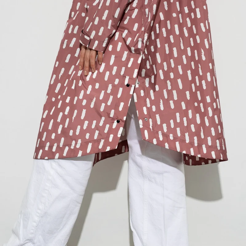 Regenponcho Drops | mauve/white