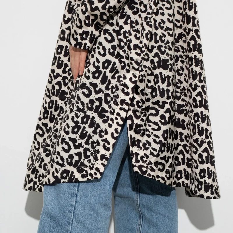 Regenponcho Leo Splashes | black/sand