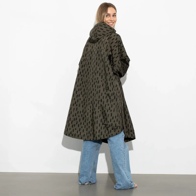 Regenponcho Drops | olive/black