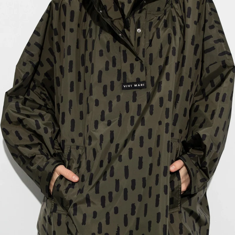 Regenponcho Drops | olive/black