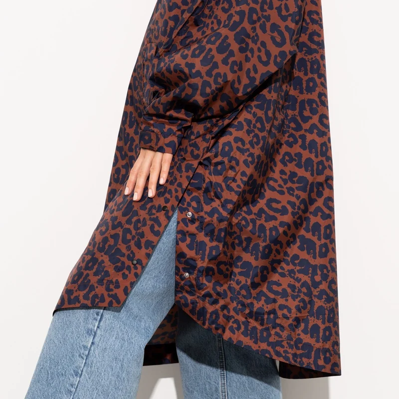 Regenponcho Leo Splashes | navy/rust