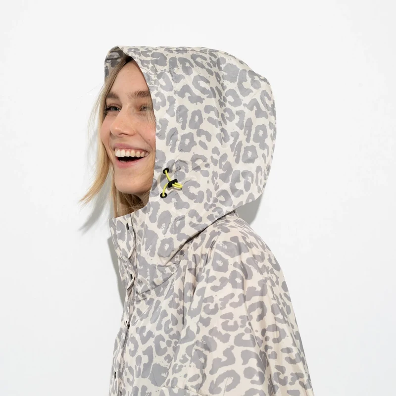 Regenponcho Leo Splashes | grey/sand