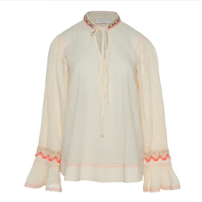 Rainbow Embroidery Blouse
