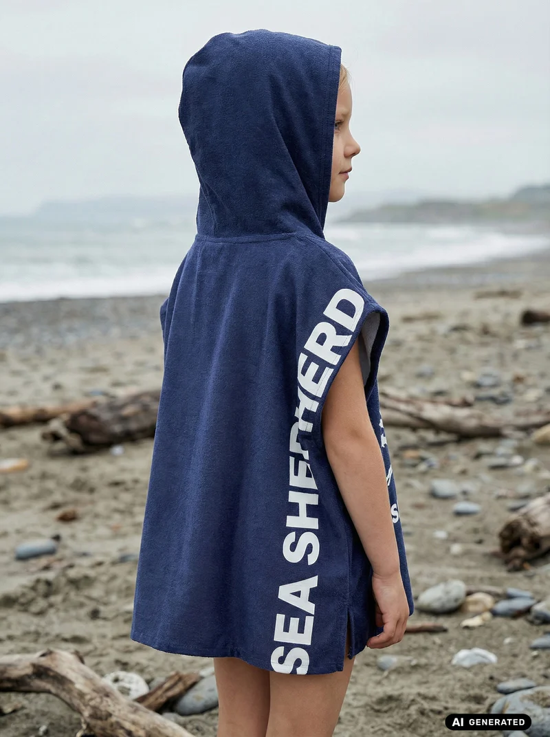 Ocean Towel Poncho (Kids)
