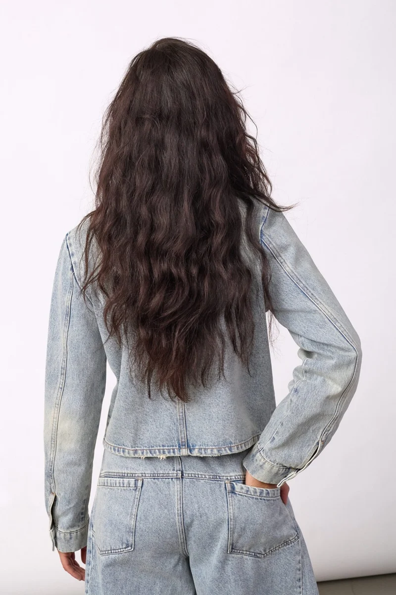 Jacksoncc Officer Denim Jacket 500800 | Bleach Denim | Co'couture