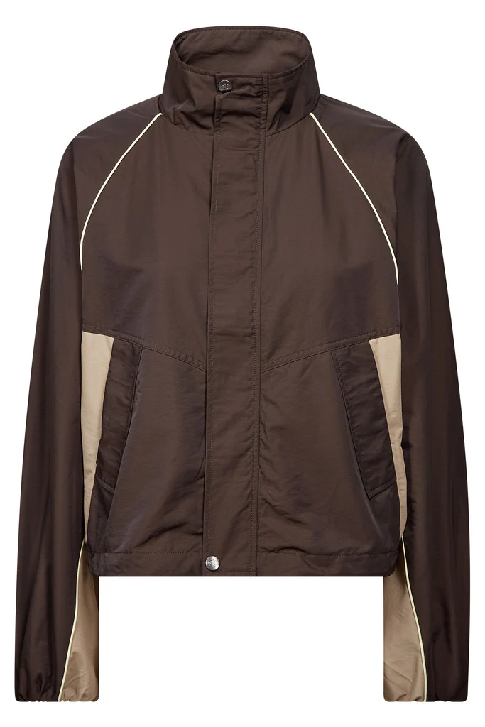 Aloracc Block Jacket 500846 | Dark Brown | Co'couture