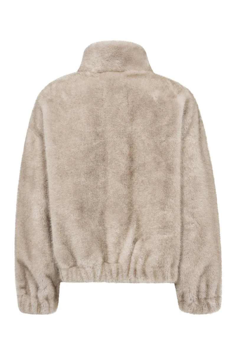 Casio Teddy Jacket | Light Grey | Jakke fra Co'couture