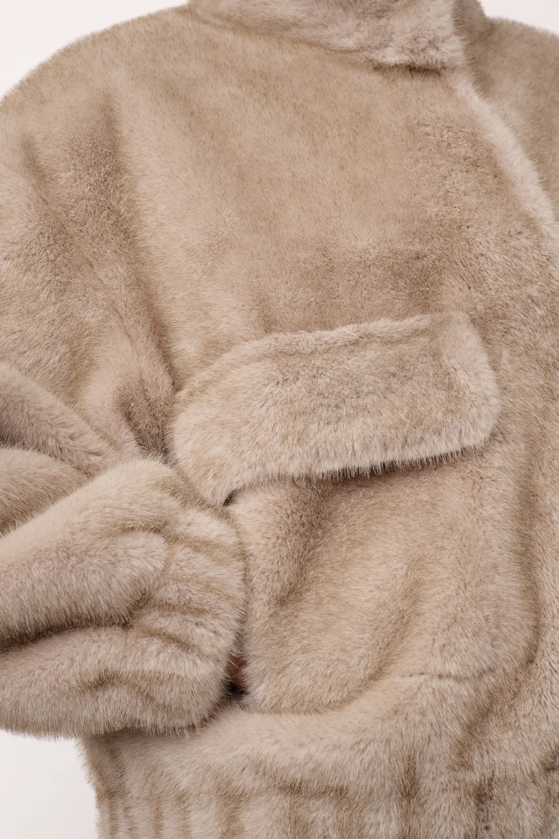 Casio Teddy Jacket | Light Grey | Jakke fra Co'couture