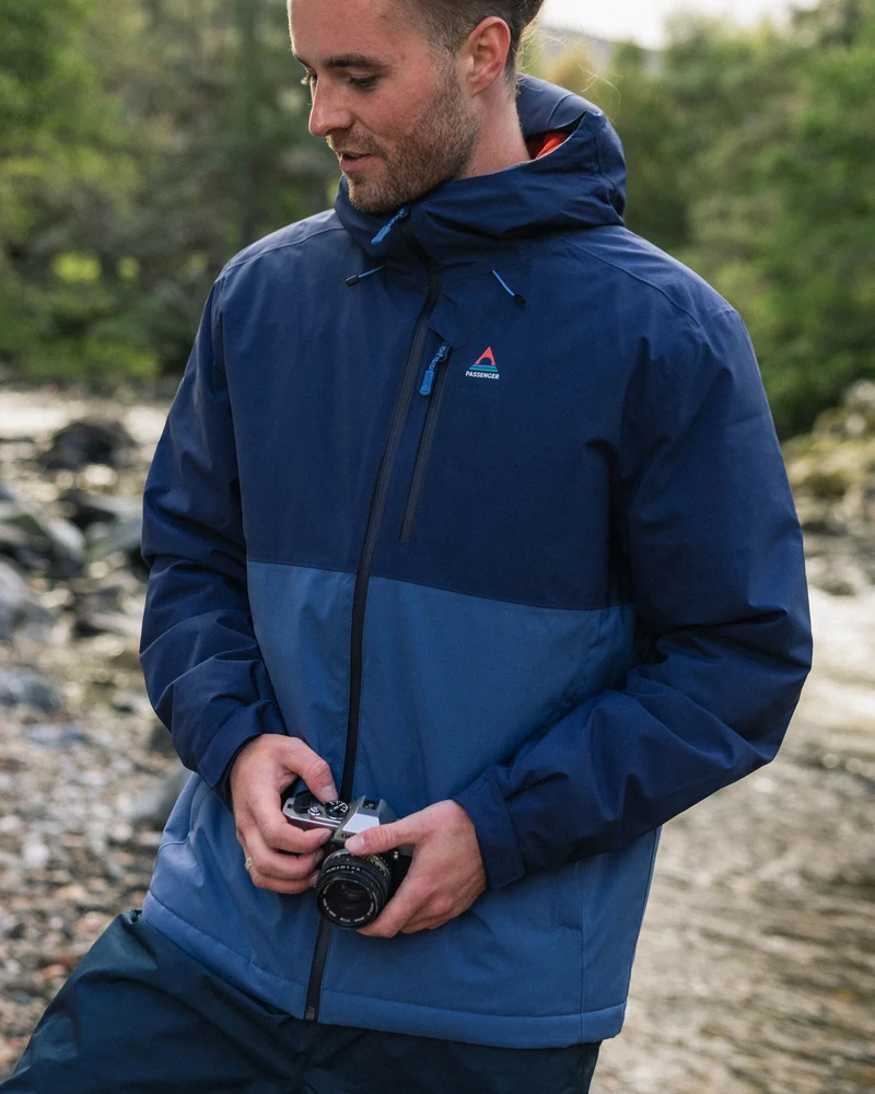 Eclipse isolierte wasserdichte Jacke - Tiefes Marineblau