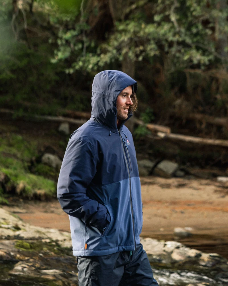 Eclipse isolierte wasserdichte Jacke - Tiefes Marineblau