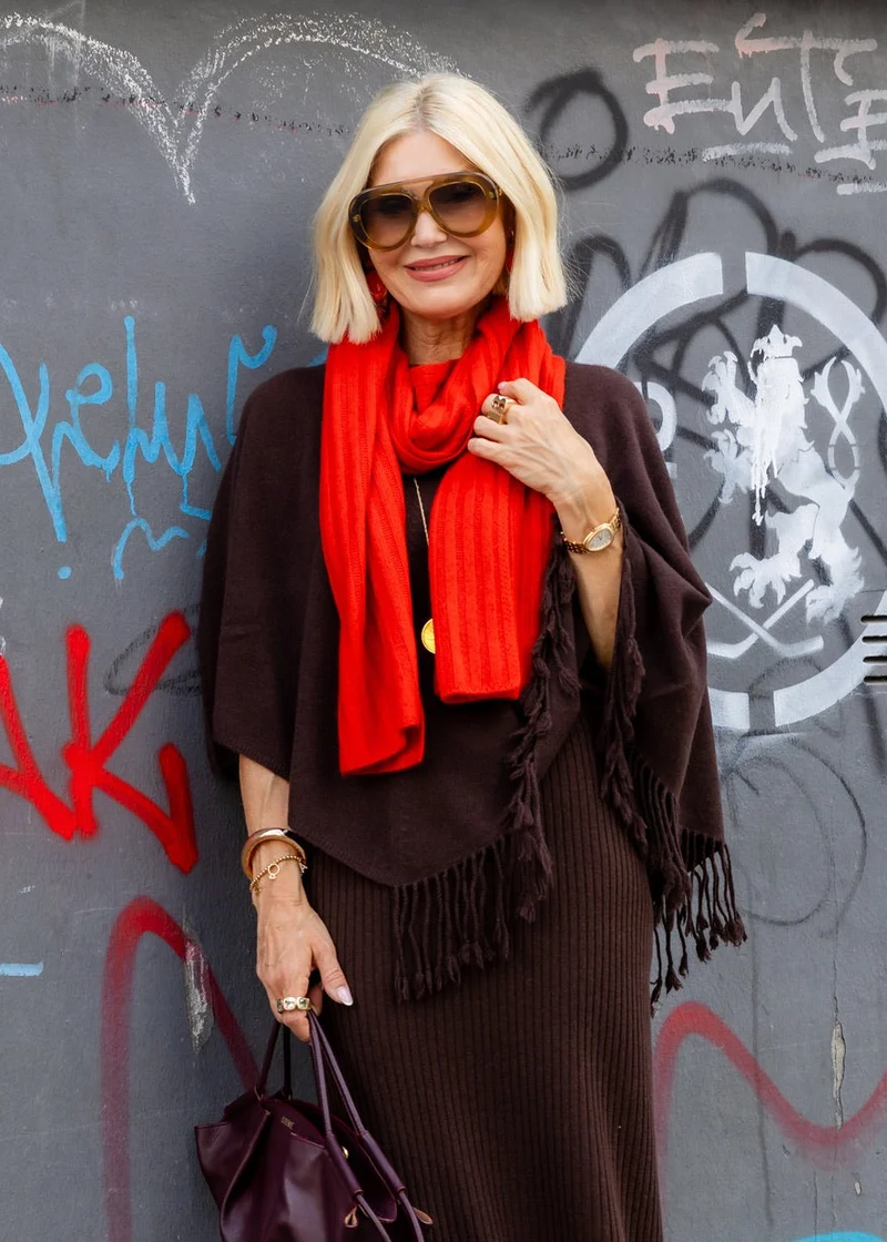 Schal Cashmere, Kürbis