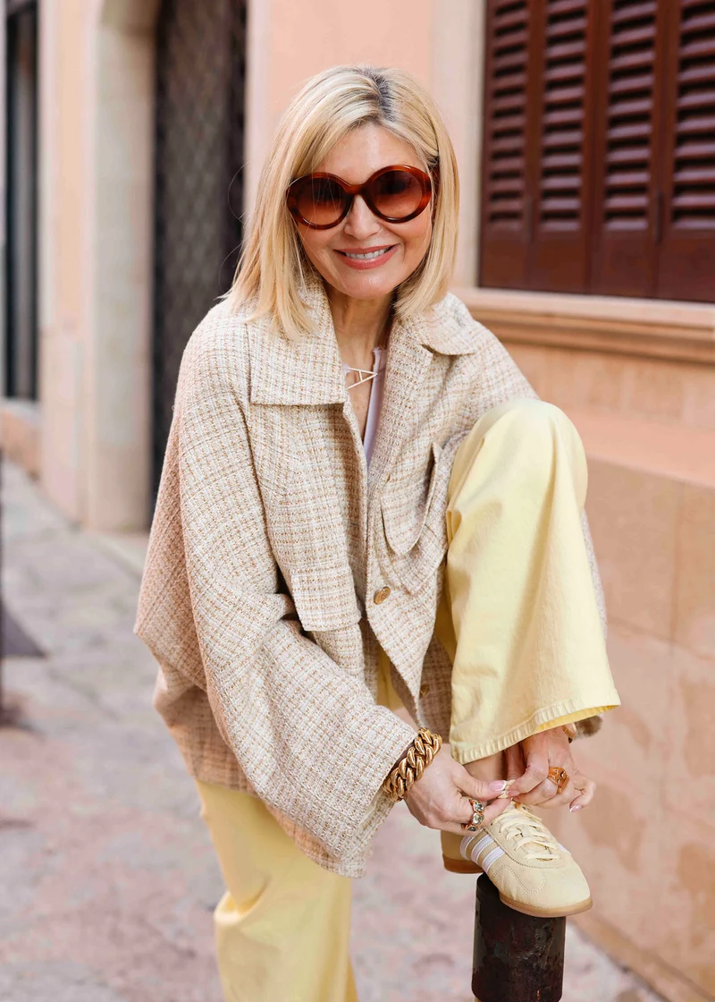 Jacke Bouclé Ivory