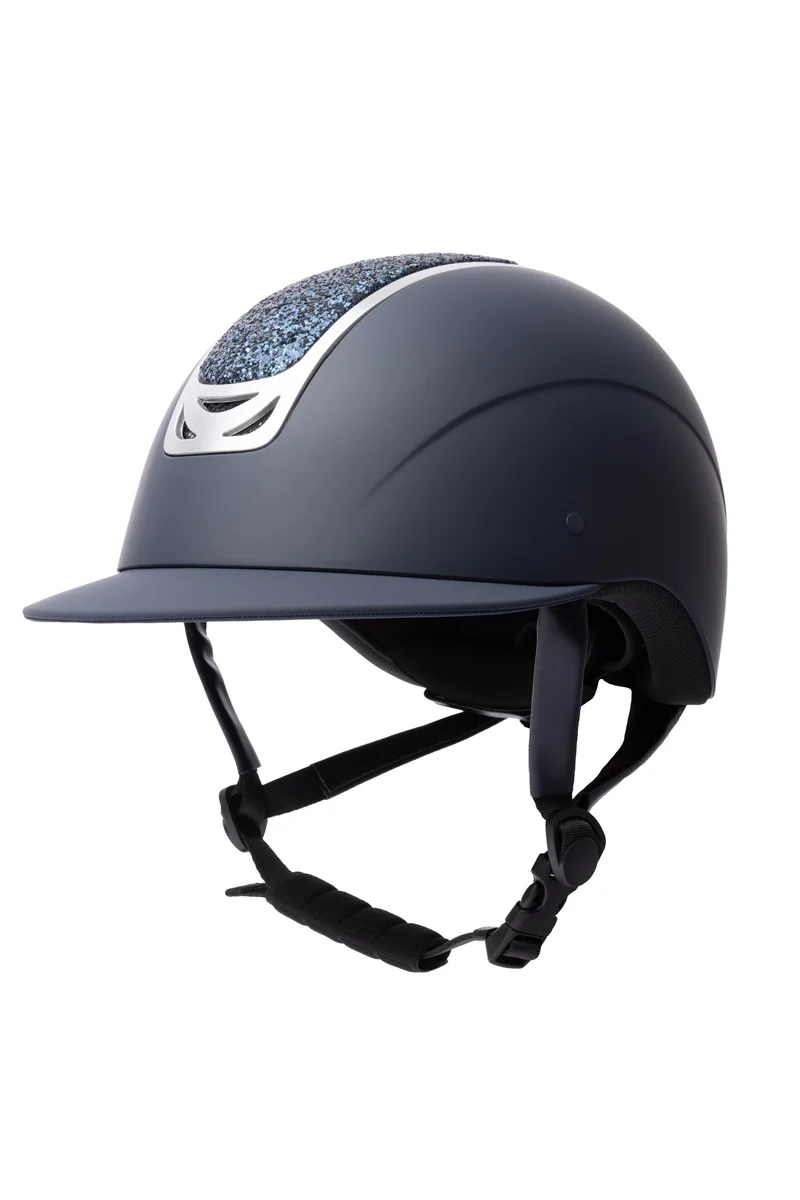 Arix II Reihelm mit Kristallverzierung Dark Blue/Dark Blue 52-54