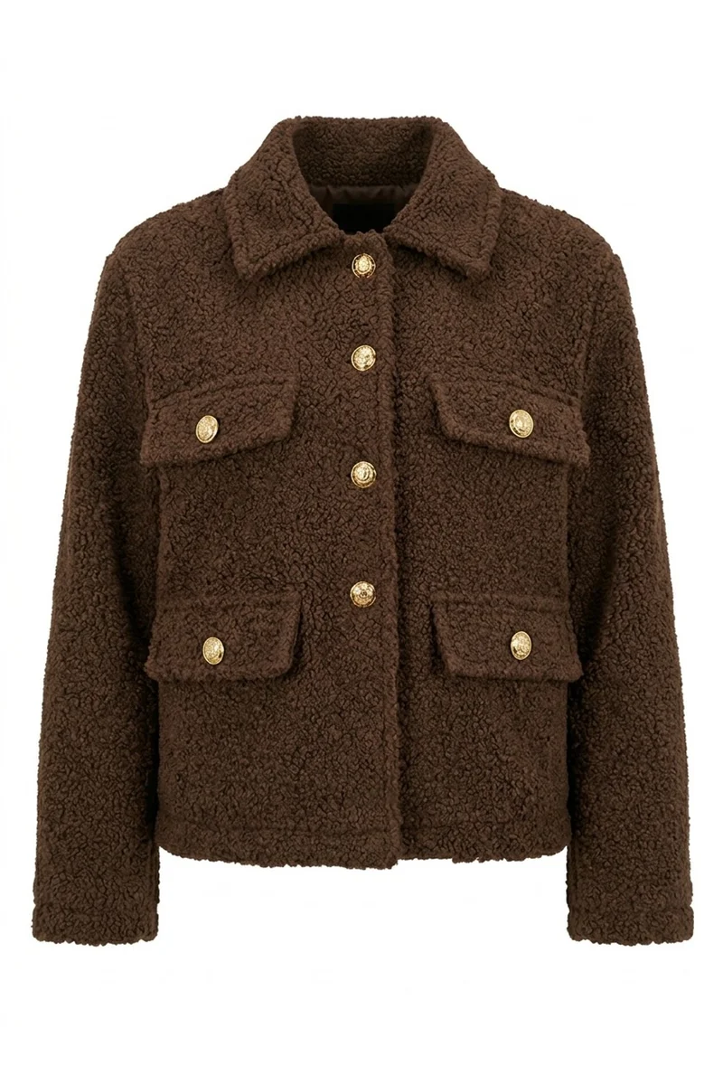 Coco Bouclé Jacket | Dark Brown