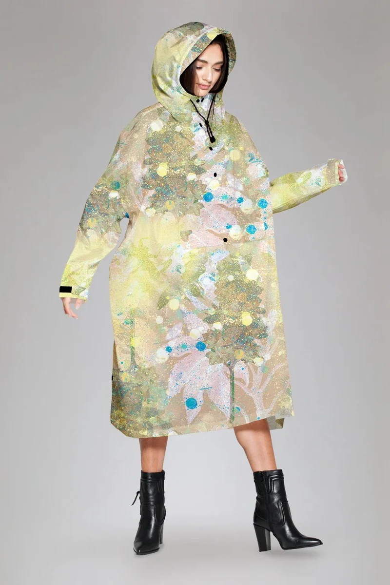 Flora Rain Poncho | Green | Regnslag fra Rainkiss