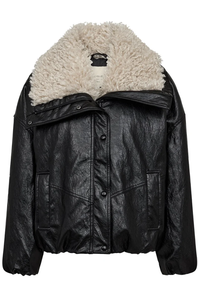 Gloss Jacket | Black w. Moonbeam | Jakke fra Freequent