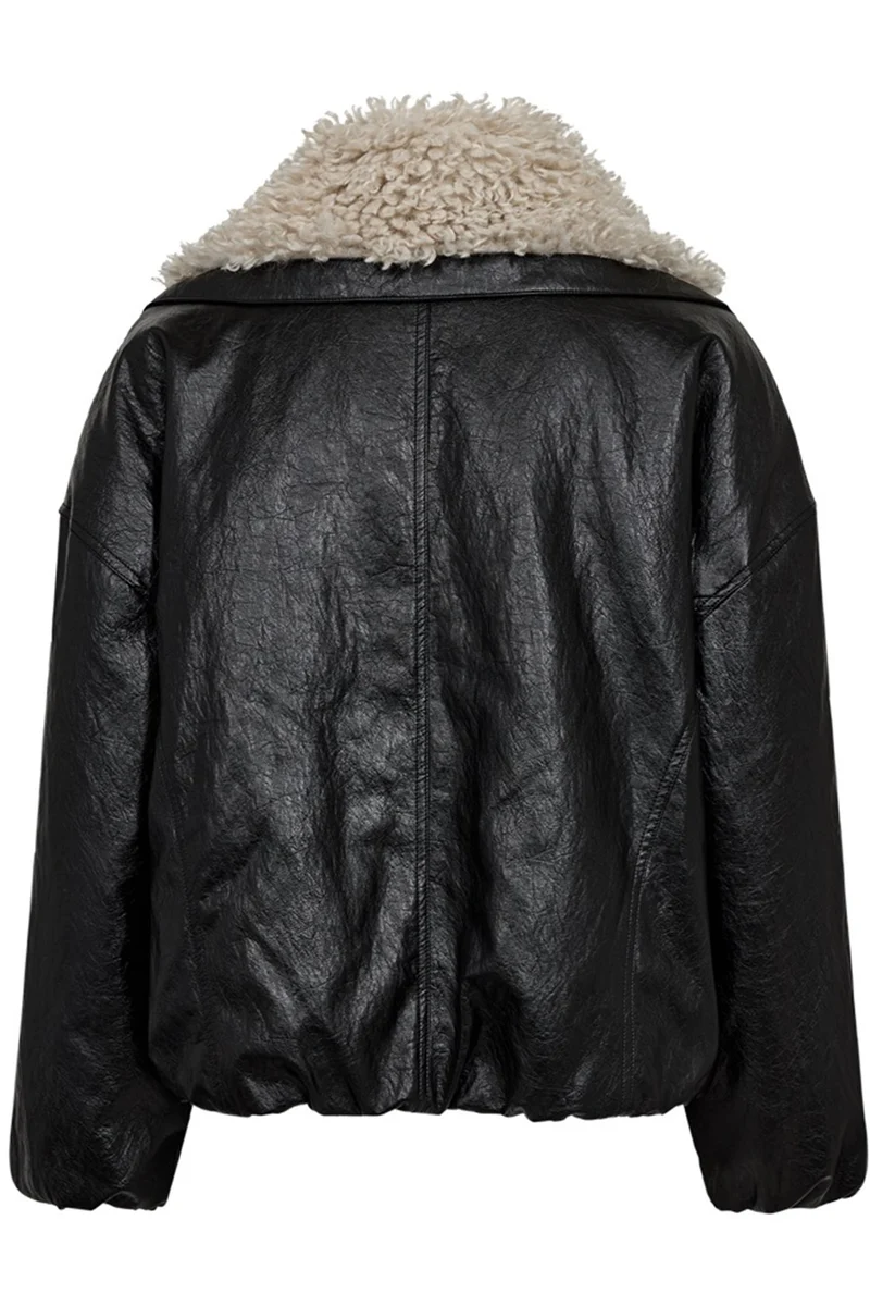Gloss Jacket | Black w. Moonbeam | Jakke fra Freequent