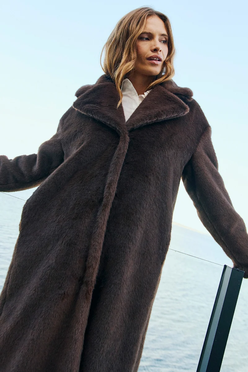 Minky Jacket 211524 | Coffee Bean | Frakke fra Freequent