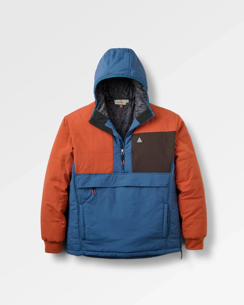 Ozeanischer Isolierter Anorak - Dunkelrost/Dunkles Denim