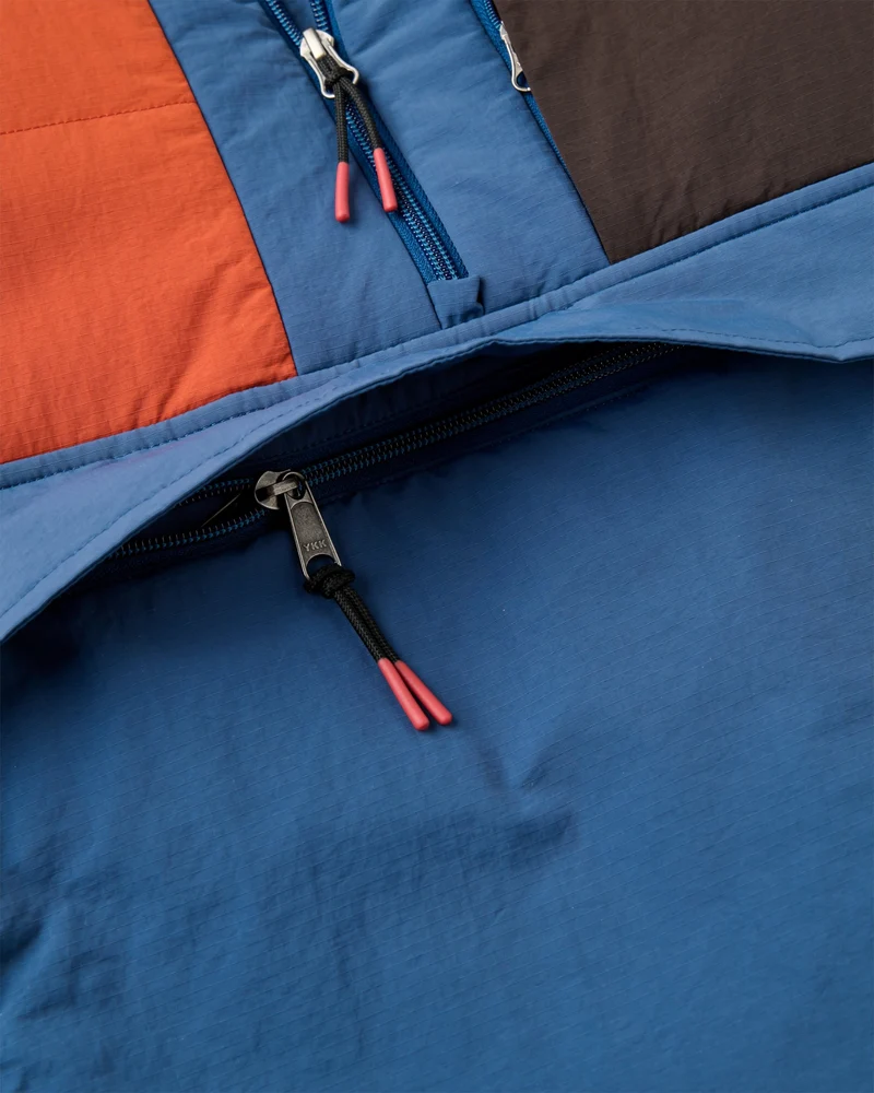 Ozeanischer Isolierter Anorak - Dunkelrost/Dunkles Denim