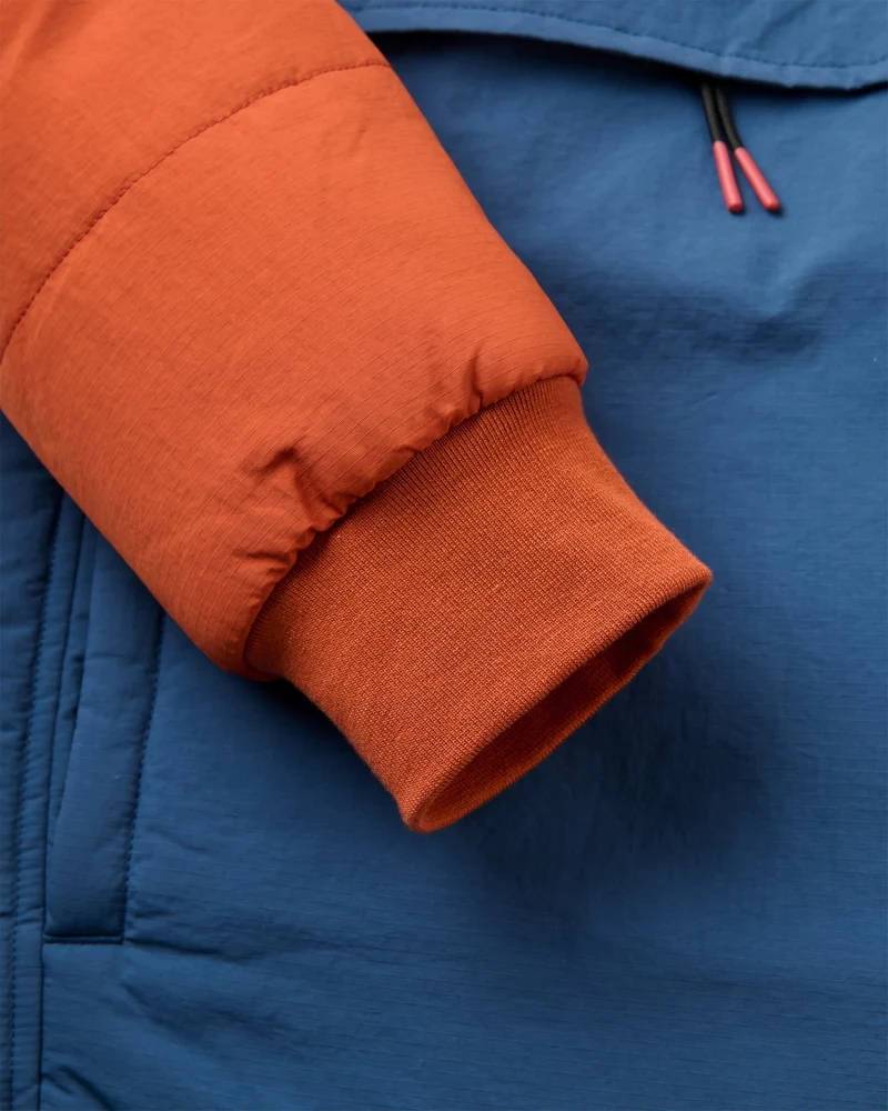 Ozeanischer Isolierter Anorak - Dunkelrost/Dunkles Denim