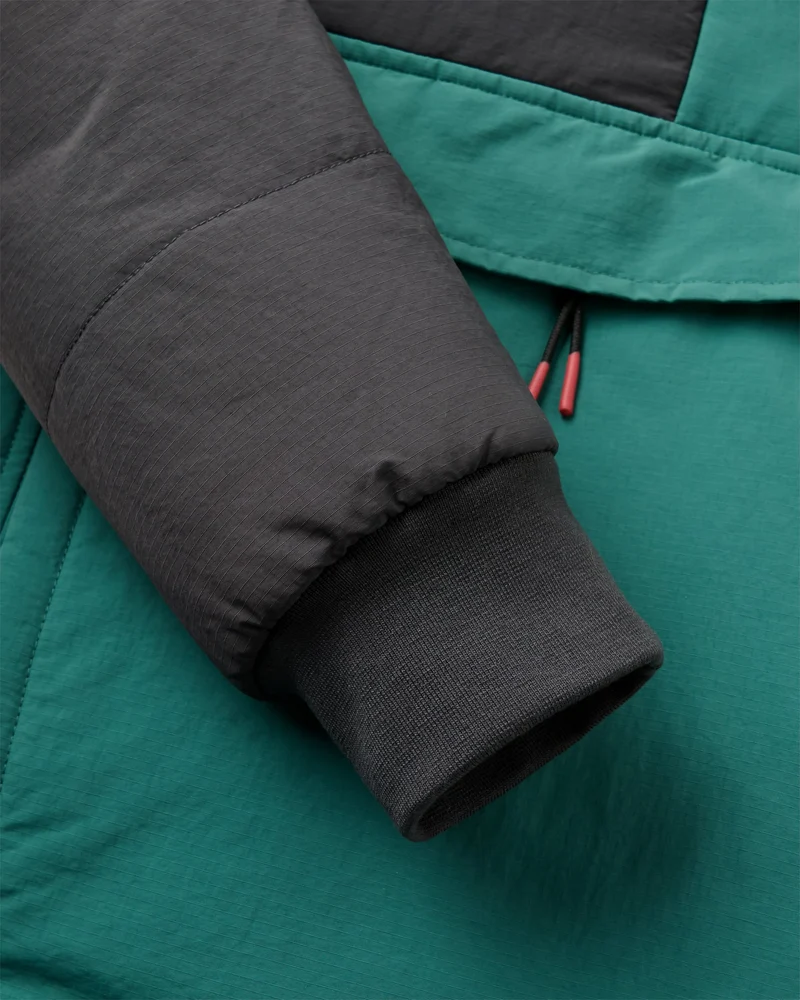 Ozeanisch Isolierter Anorak - Verblasstes Schwarz/Tiefes Ozeanblau