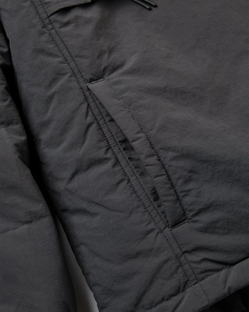 Ozeanisch Isolierter Anorak - Verblasstes Schwarz